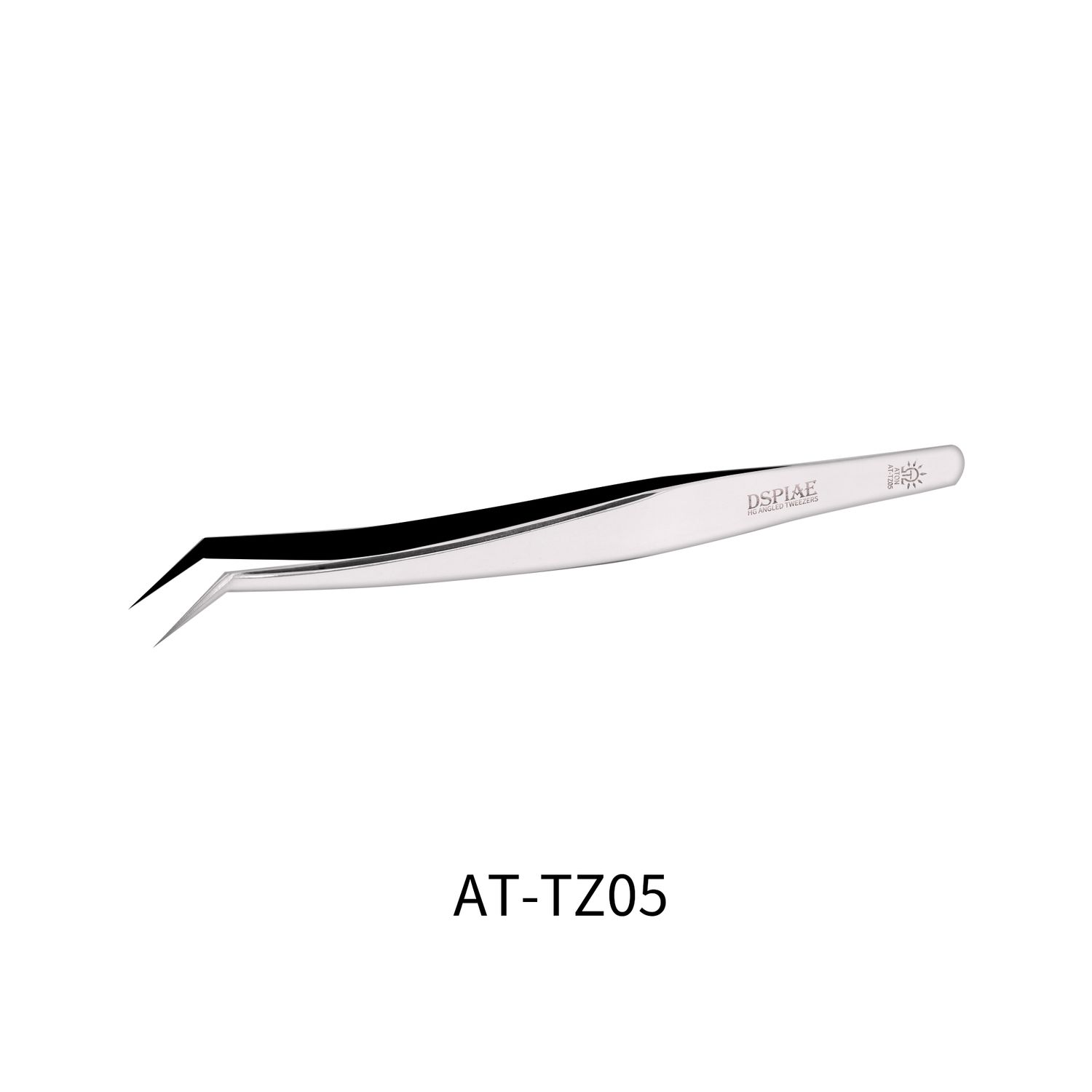 DSPIAE AT-TZ05 Gebogen Pincet Golden Feather