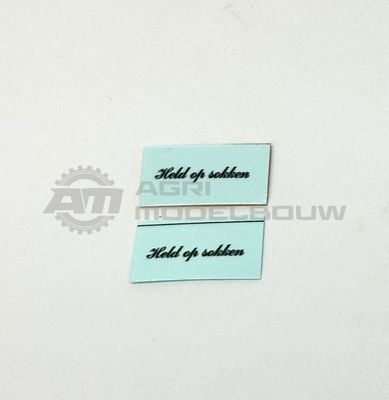 2x Held op sokken decal 10x2mm