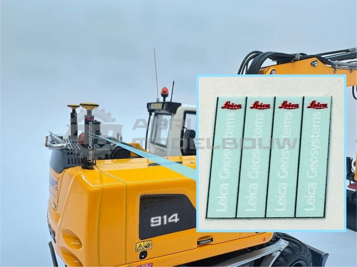 4x Leica Geosystems decal 15x2,5mm
