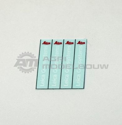 4x Leica Geosystems decal 15x2,5mm