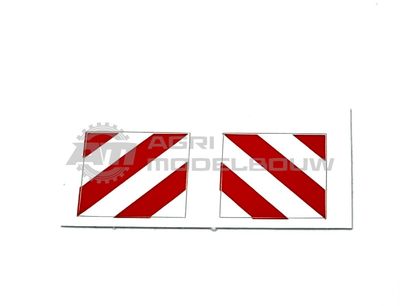 2x Breedte markering sticker 13,5x13,5mm
