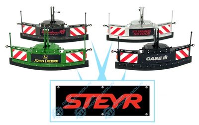STEYER rood sticker 28x9mm t.b.v Jochemsen trekkerbumper
