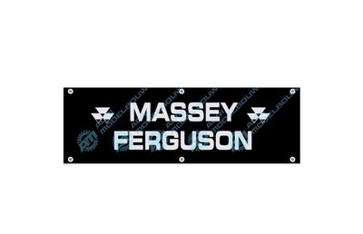 MASSEY FERGUSON zilver metalic sticker 28x9mm t.b.v Jochemsen trekkerbumper