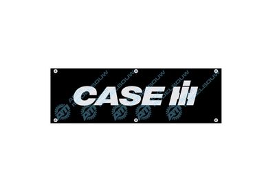CASE IH zilver metalic sticker 28x9mm t.b.v Jochemsen trekkerbumper