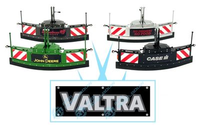 VALTRA zilver metalic sticker 28x9mm t.b.v Jochemsen trekkerbumper