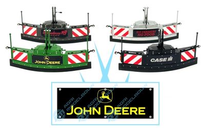 JOHN DEERE geel sticker 28x9mm t.b.v Jochemsen trekkerbumper