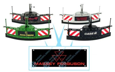 MASSEY FERGUSON rood sticker 28x9mm t.b.v Jochemsen trekkerbumper