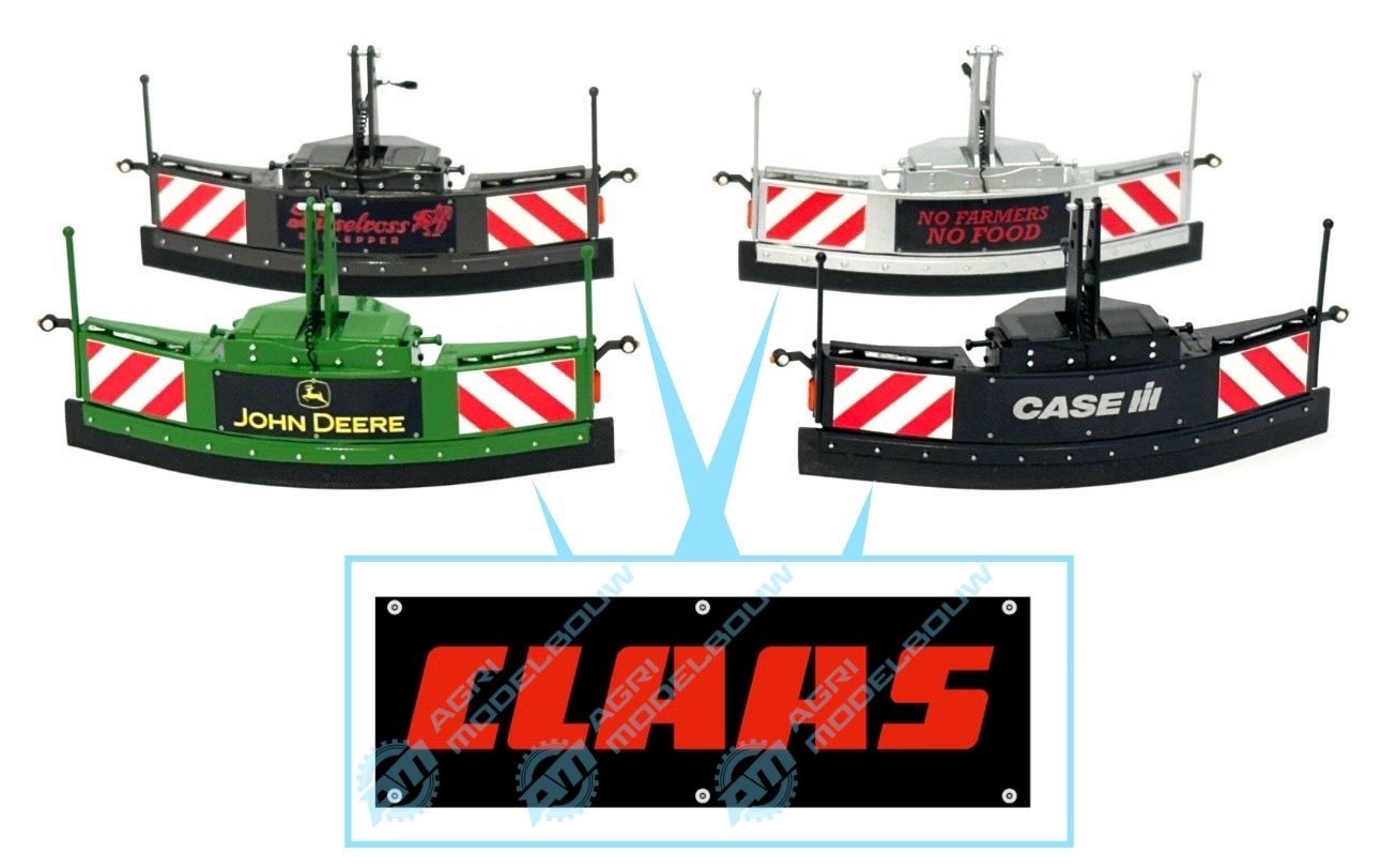 CLAAS rood sticker 28x9mm t.b.v Jochemsen trekkerbumper