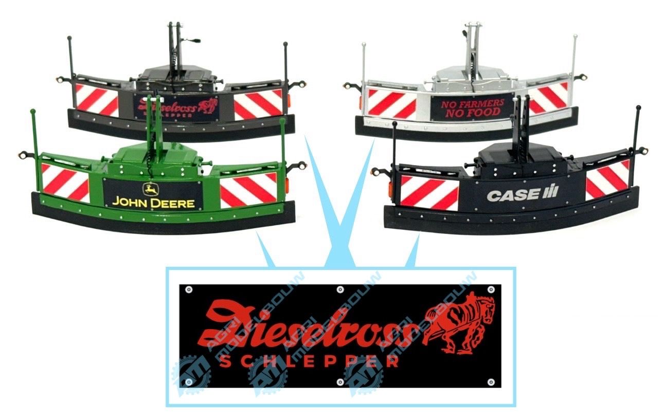 Dieselross Schlepper sticker 28x9mm t.b.v Jochemsen trekkerbumper