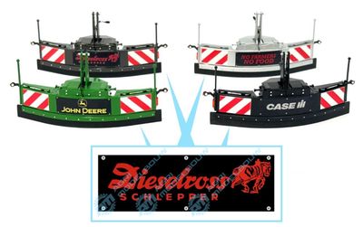 Dieselross Schlepper sticker 28x9mm t.b.v Jochemsen trekkerbumper