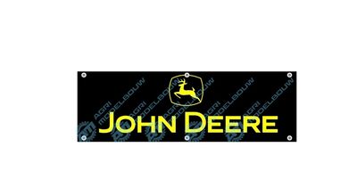 JOHN DEERE geel sticker 28x9mm t.b.v Jochemsen trekkerbumper