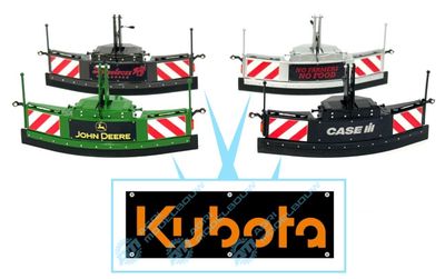 Kubota oranje sticker 28x9mm t.b.v Jochemsen trekkerbumper