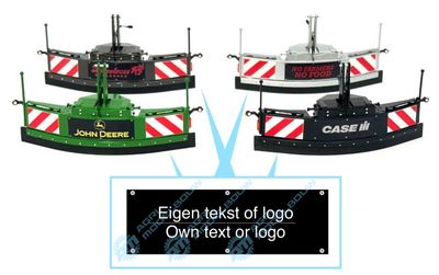 Eigen tekst of logo/Own tekst or logo sticker 28x9mm t.b.v Jochemsen trekkerbumper