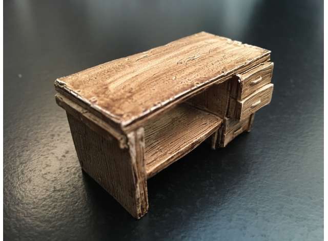 Wooden Work benchHand painted detailed