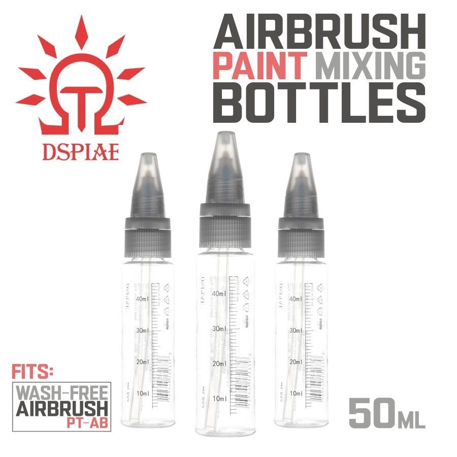 3x DSPIAE MS-B50 airbrush verfmeng flesjes