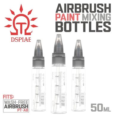 3x DSPIAE MS-B50 airbrush verfmeng flesjes