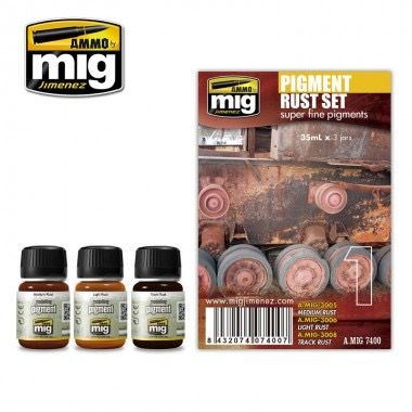 AMMO-MIG 7400 Pigment Rust Set