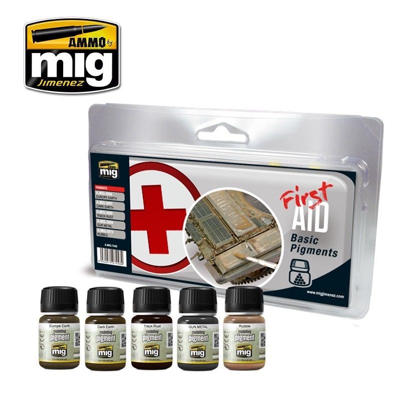 AMMO-MIG 7448 FIRST AID Basic Pigments