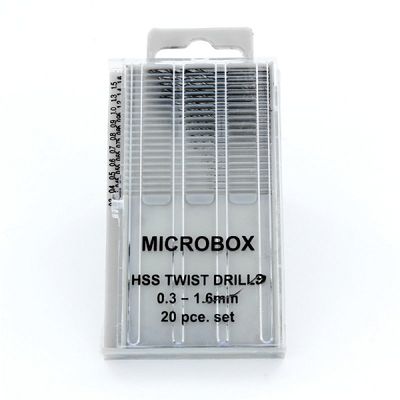MICROBOX DRILL BIT SET – 20 PIECES (0.3–1.6MM)
