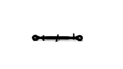 (front) topstang 19mm zwart