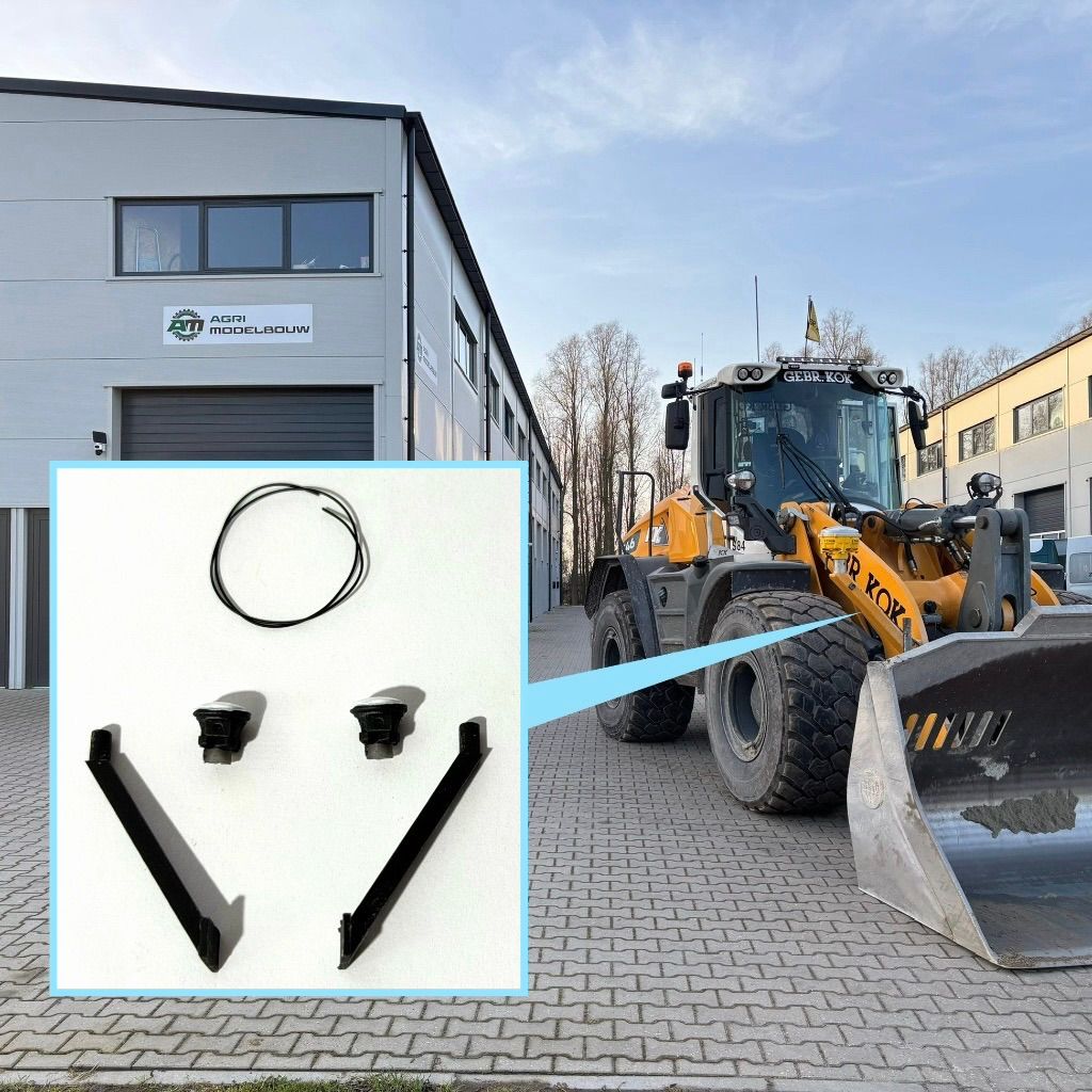 2x Trimble GPS zwart shovel giek montage