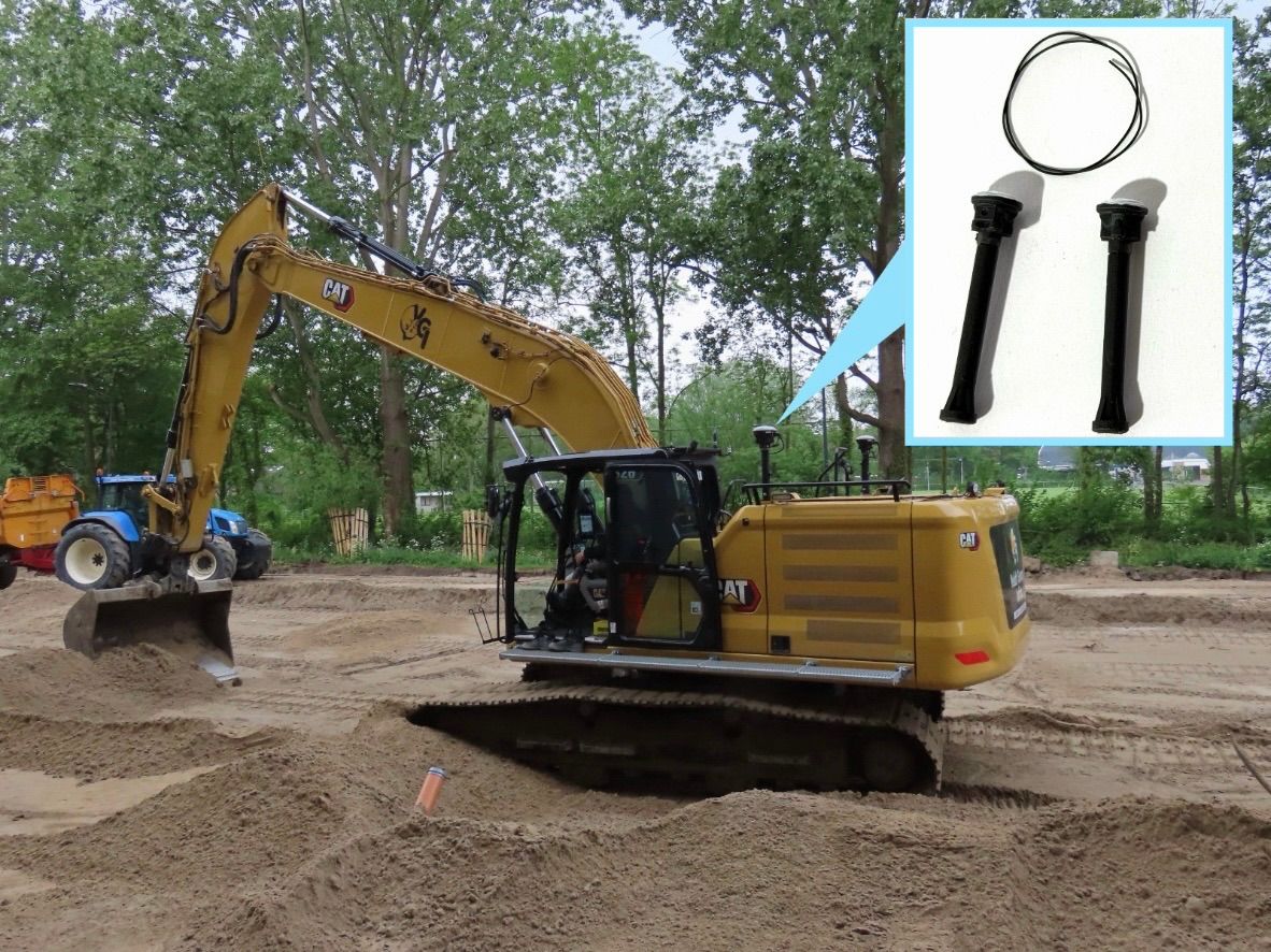 2x Trimble GPS zwart (lange variant)