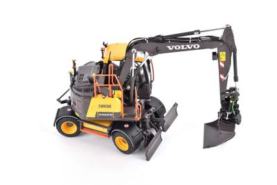 Volvo EWR 130E wheeled excavator. Nokian Ground Kare version. Including Steelwrist tiltrotator.