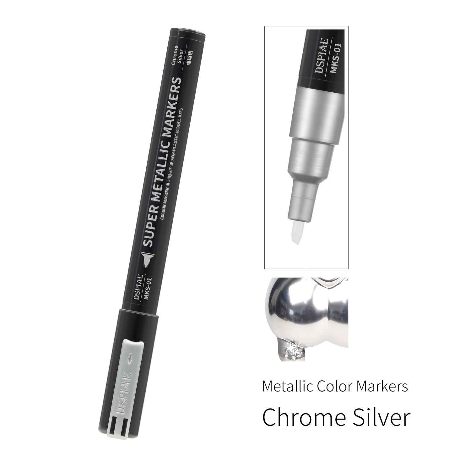 DSPIAE MKS-01 Crome Zilver marker