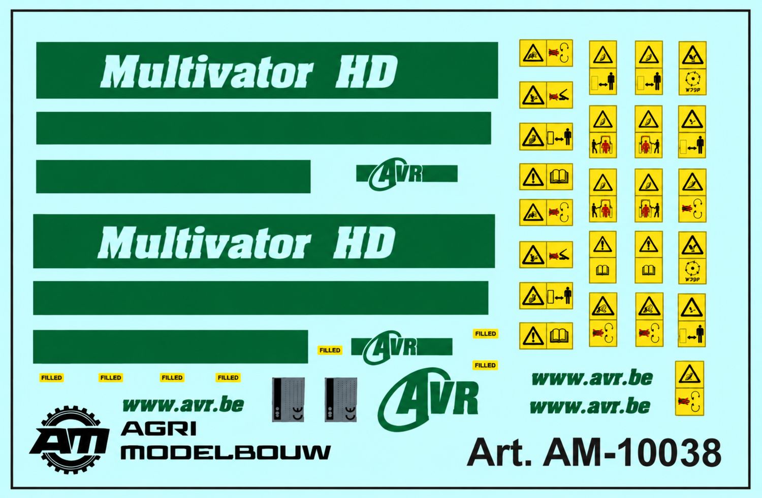AVR Multivator decal set