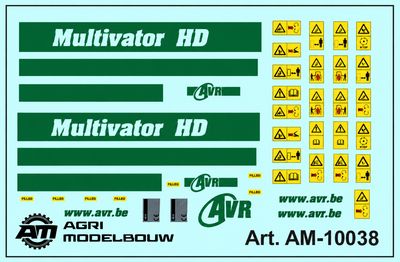 AVR Multivator decal set