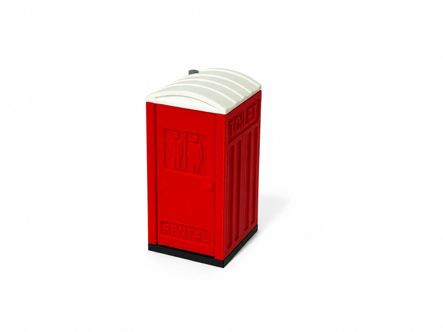 Mobiele Toilet/Dixi rood FDM print