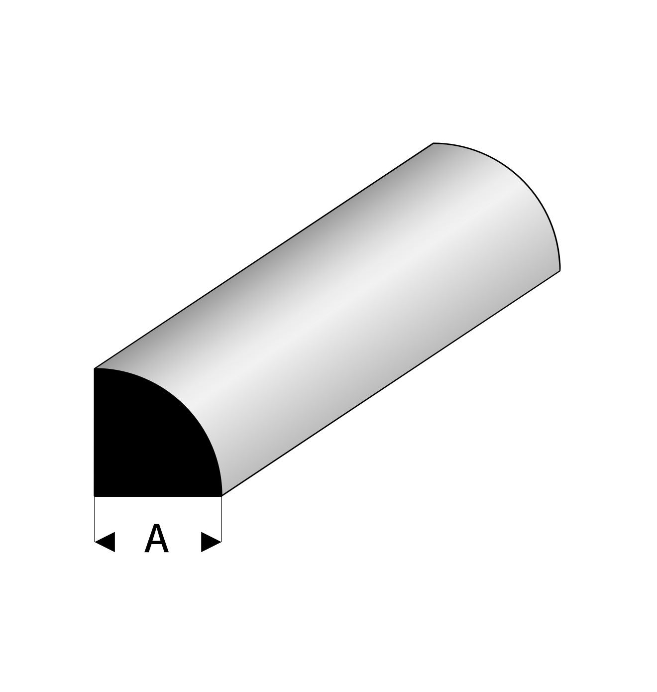 Kwartrond profiel 402