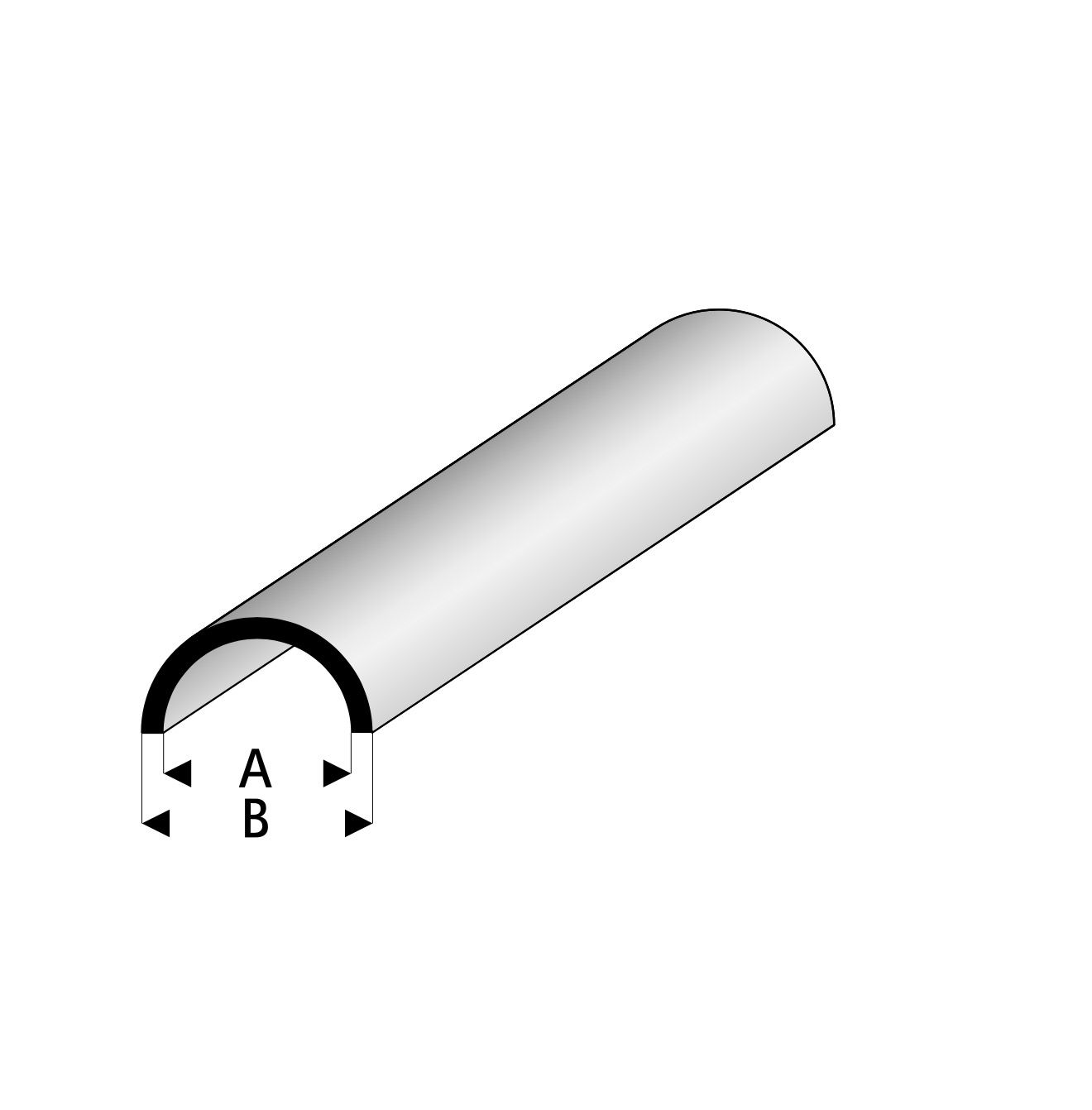 Halfrond hol profiel 403