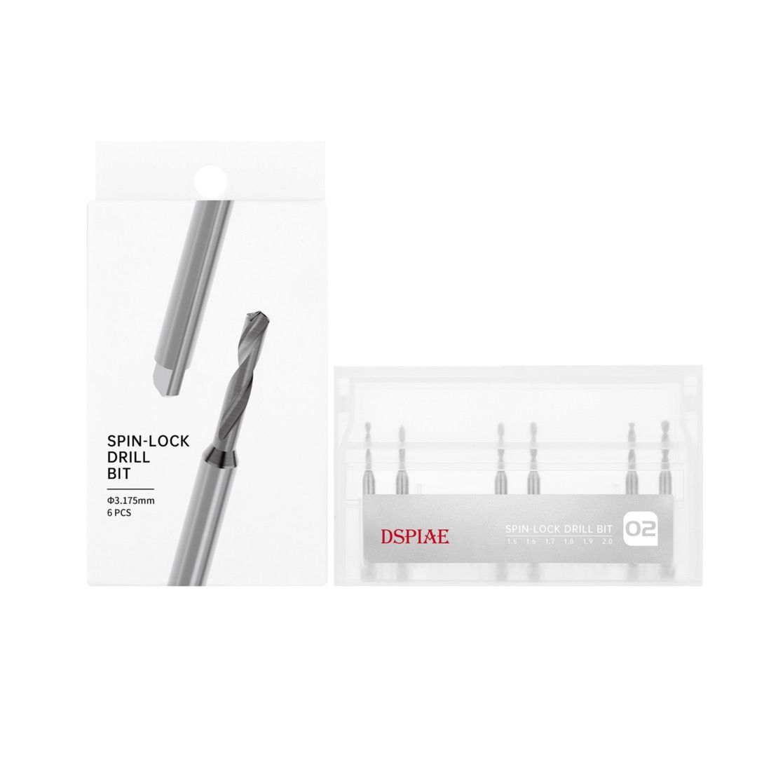 DSPIAE XDB-S02 Spin-Lock drill bit set 1.5-2.0mm