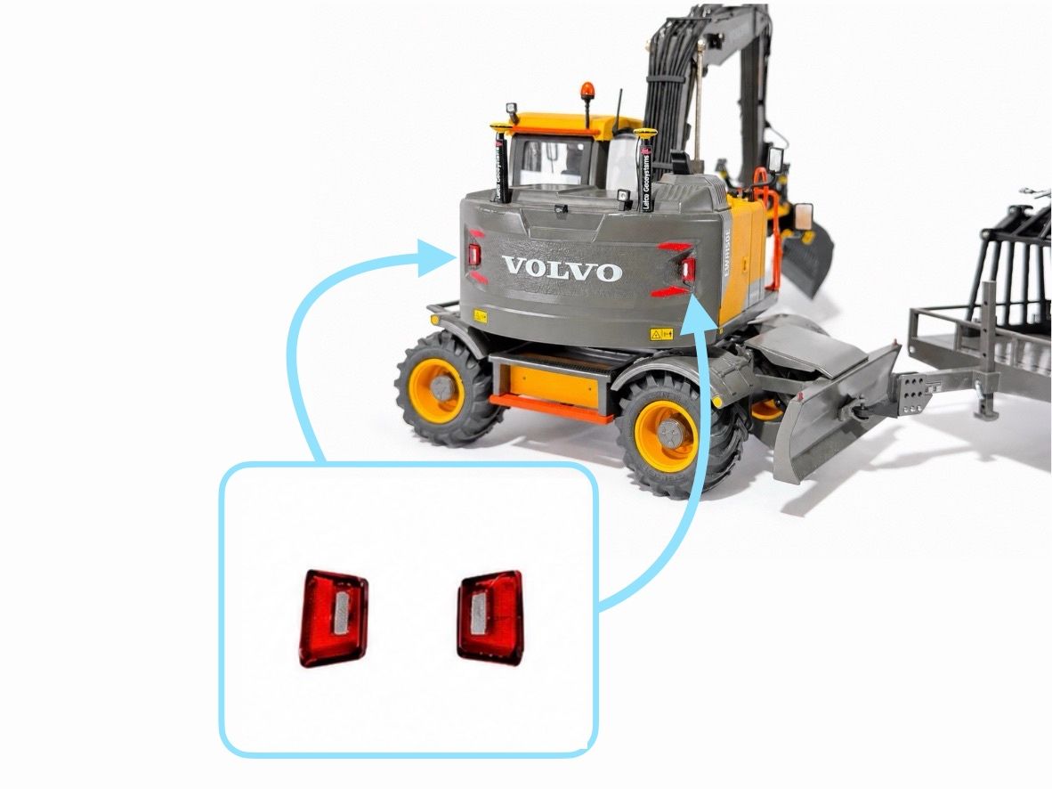 2x Achterlampen t.b.v. Volvo EWR 150E