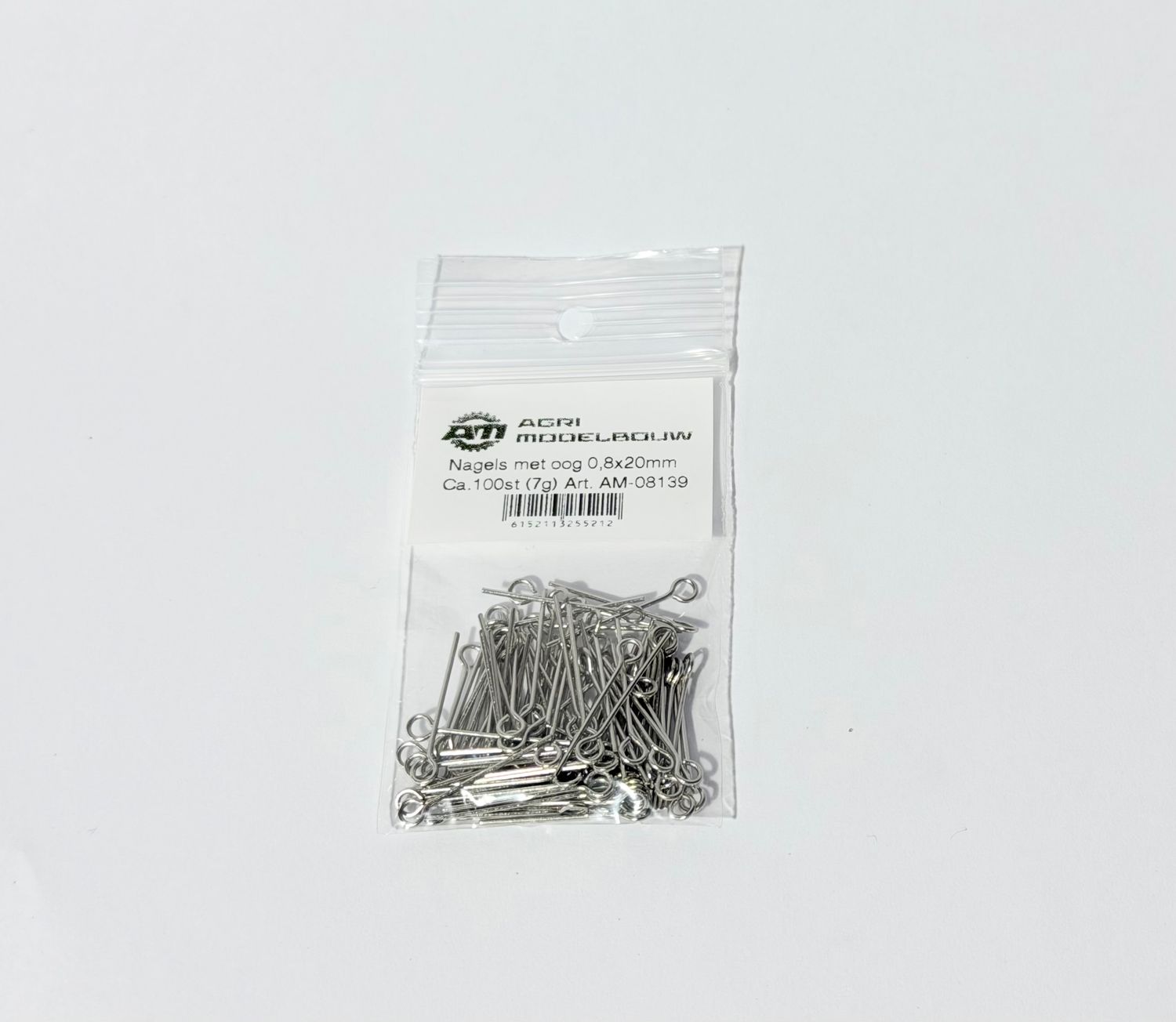 Nagels met oog 0,8x20mm Ca.100st (7g)