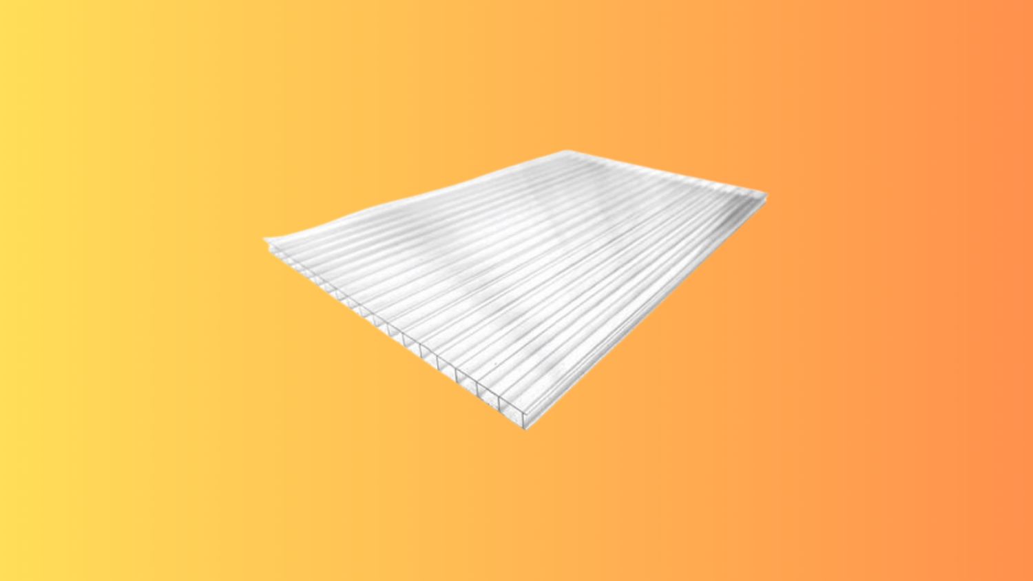 Clear 10mm Polycarbonate Sheet Twinwall  4000mm x 2100mm