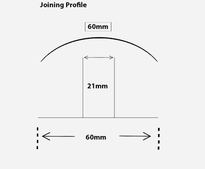 Bronze Click/Snap Joiner 5000mm