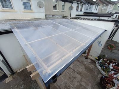 Clear 10mm Polycarbonate Sheet Twinwall  5000mm x 1050mm