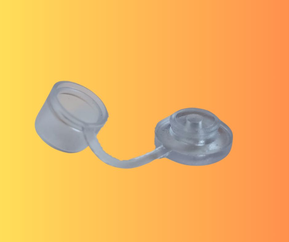 Clear Plastic Caps - 100 Units