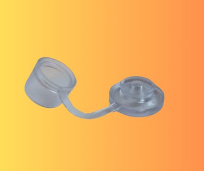 Clear Plastic Caps - 50 Units