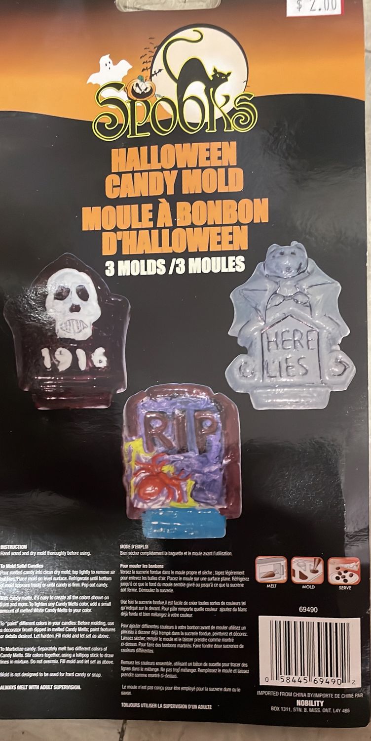 Spooks Halloween Candy Molds