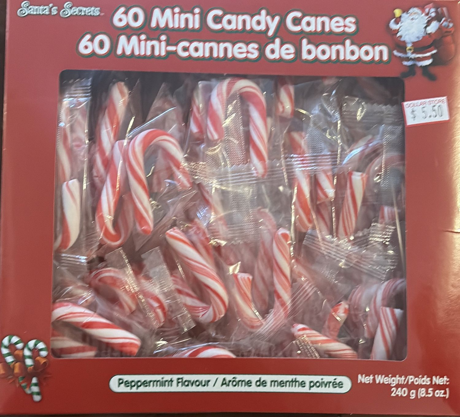 60 mini candy canes