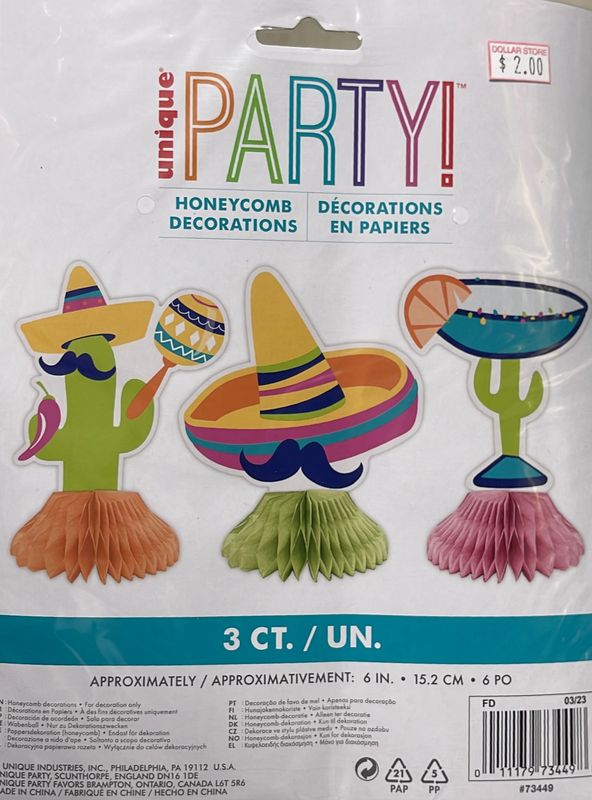 Honeycomb decorations