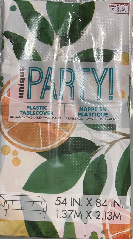 Reusable Plastic tablecover UNIQUE