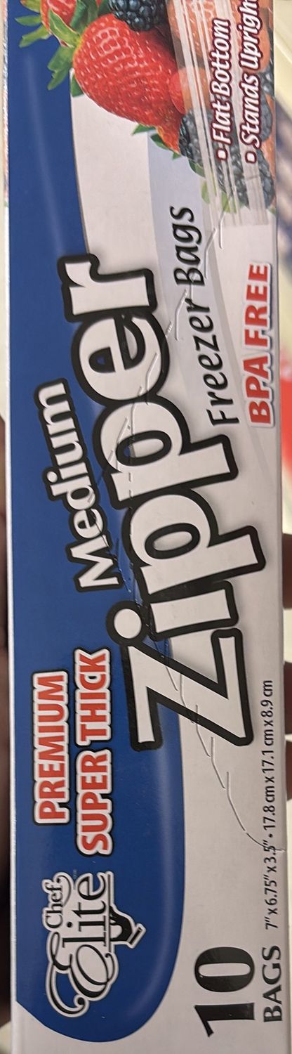 10 medium zipper