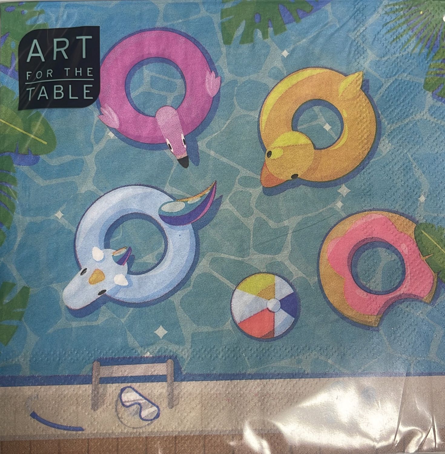 Summer pool napkin