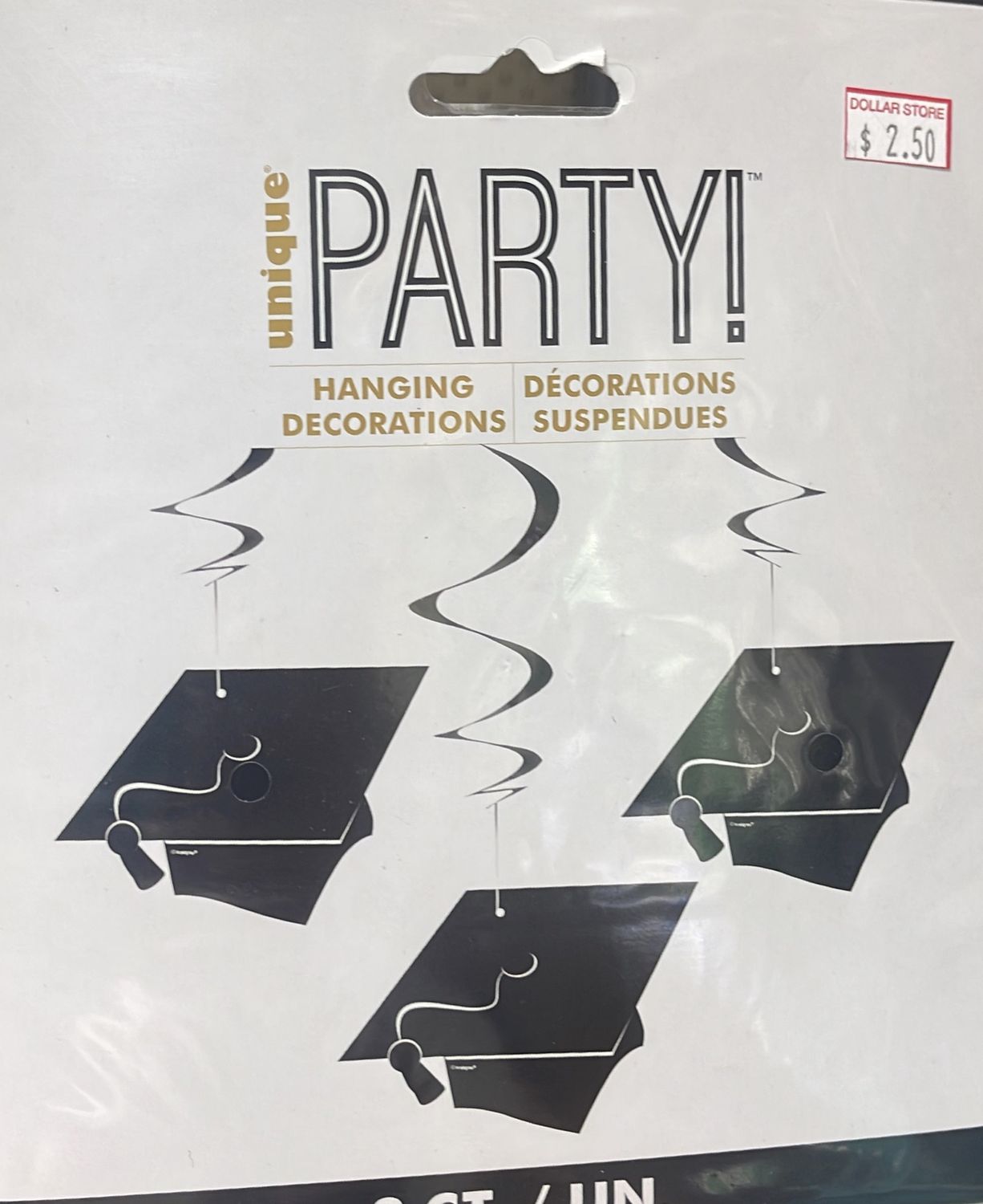 Unique: 3pc Graduatuon Cap Hanging Decorations