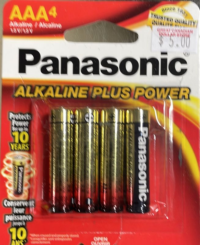 3pk Panasonic AAA Batteries