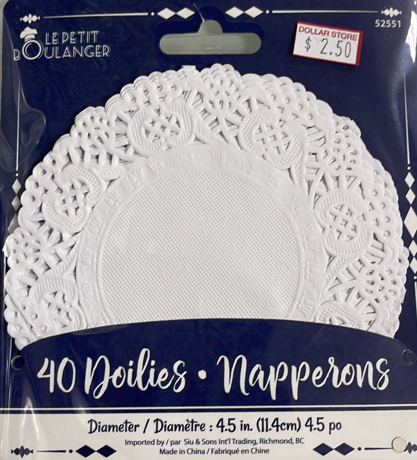4.5 in doilies